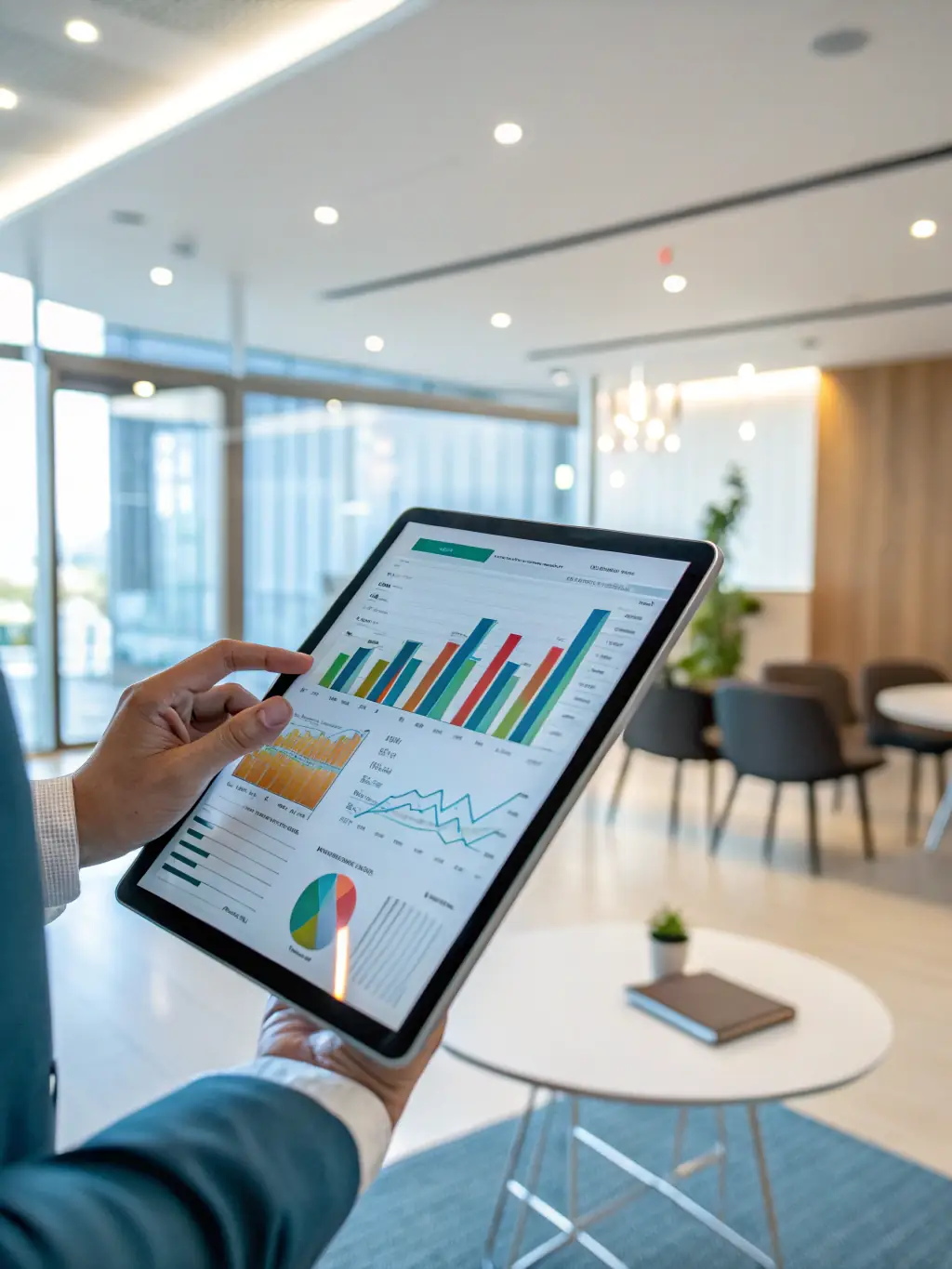 An image showing a transparent financial report with clear charts and data, emphasizing transparency and accountability in financial dealings.